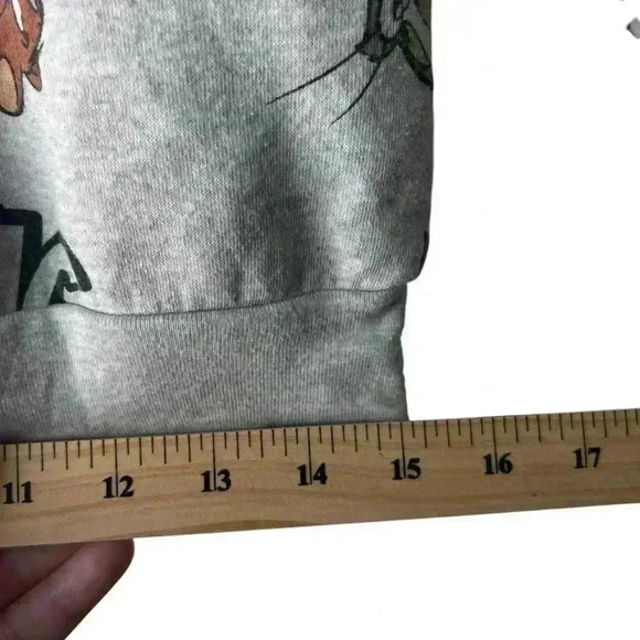 Tom and Jerry Heather Gray Pullover Sweatshirt | Size XS - Picture 6 of 7